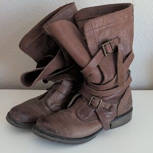 Steve Madden Brown Leather Women's Boots